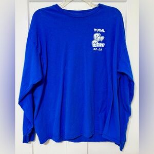 Gildan Royal Blue Ultra Cotton Long Sleeve Tee - WRHS Pep Band 22-23 - 2X